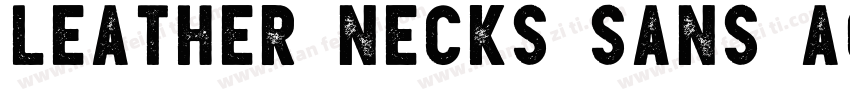 Leather Necks Sans Aged字体转换